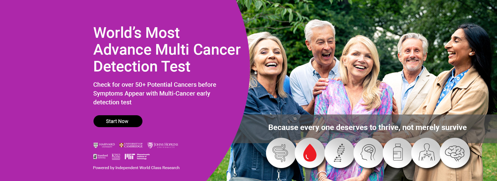 Multi cancer detection test